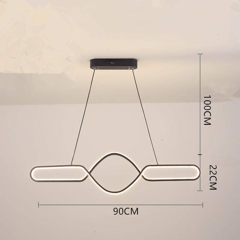 Bouvet Nordic Geometric Cross-Linear Pendant Light - Lumpaz