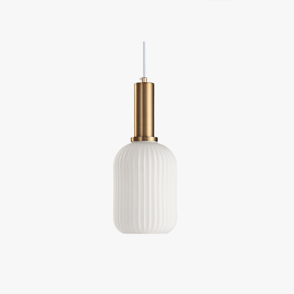 Hailie Morden Bubble Glass Pendant Light, White, Bedroom - Lumpaz