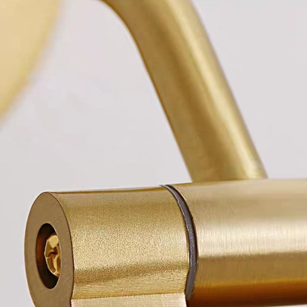 Leigh Retro Linear Metal/Acrylic Wall Lamp, Brass - Lumpaz