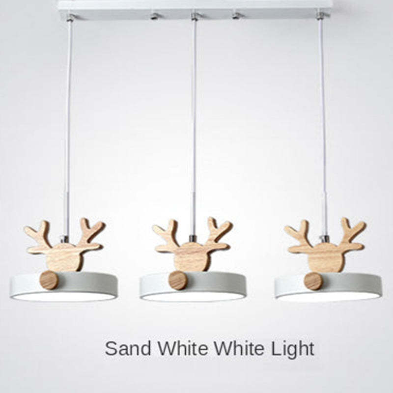 Morandi Deer Cluster Pendant Light 3 Color, 1/3 Heads - Lumpaz