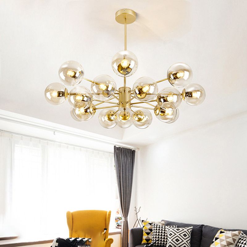 Valentina Designer Simple Nordic Pendant Light, Black/Gold - Lumpaz