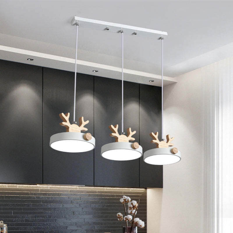 Morandi Deer Cluster Pendant Light 3 Color, 1/3 Heads - Lumpaz