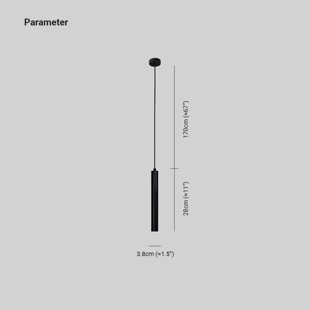 Sanna Minimalist LED Metal Pendant Light Black Living Room/Bedroom - Lumpaz