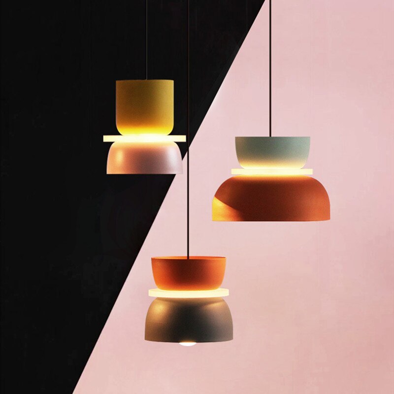 Morandi Pendant Light, Island, Contrast Color, Industrial - Lumpaz