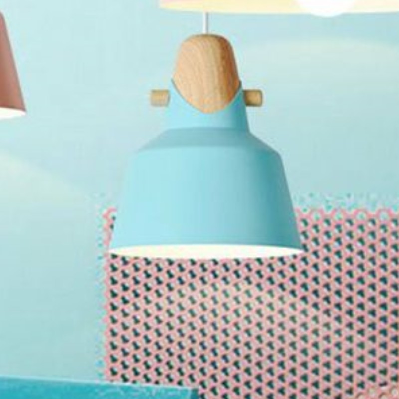 Morandi Nordic Dome Metal Pendant Light, Bule/Green/Pink - Lumpaz