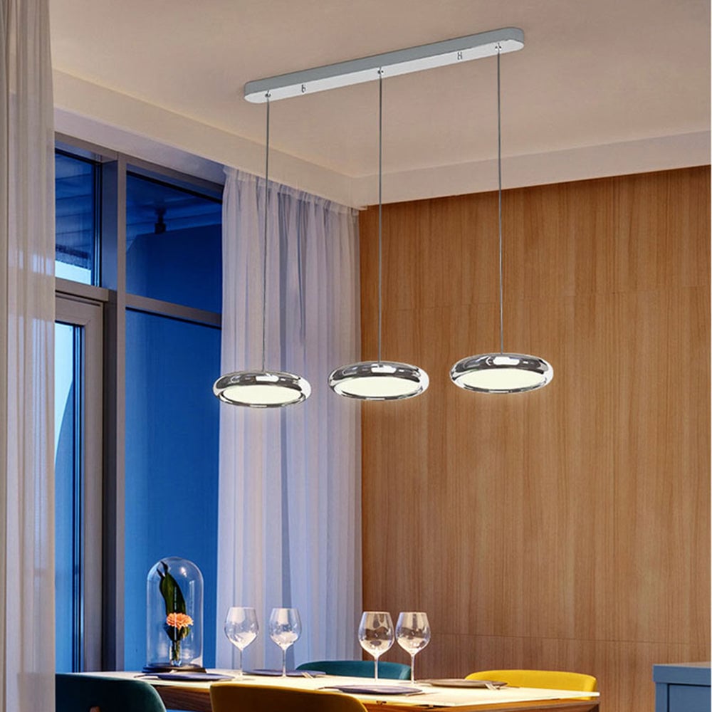 Welsh Minimalist Circular Metal Pendant Light,Silver/Gold/Rose Gold - Lumpaz