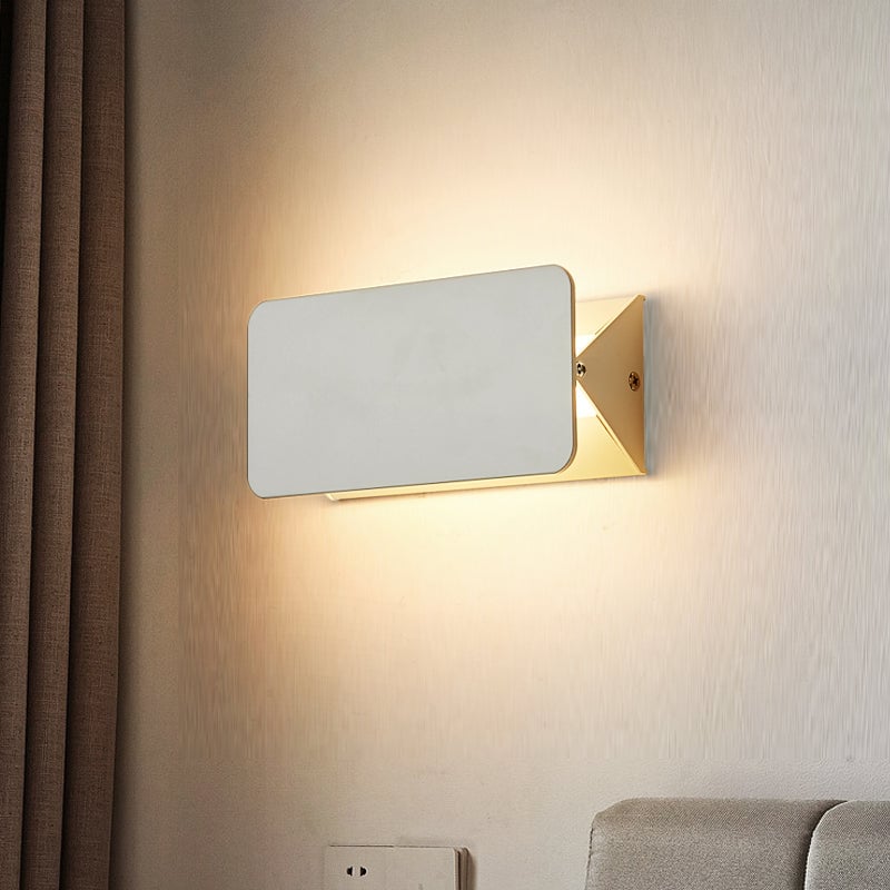 Orr LED Metal Indoor Wall Lamp Rotatable, White - Lumpaz