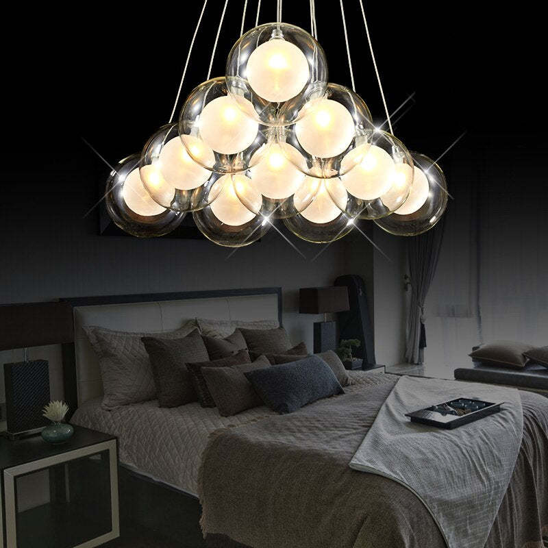 Valentina Modern Bubble Acylic Pendant Light, 5 Style - Lumpaz