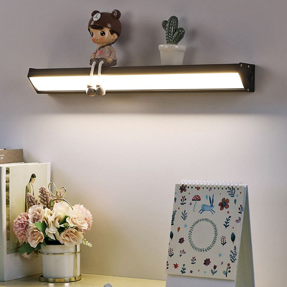 Orr Minimalist Metal Linear Trigonal Columnar Sconce Wall Lamp, Black/White - Lumpaz