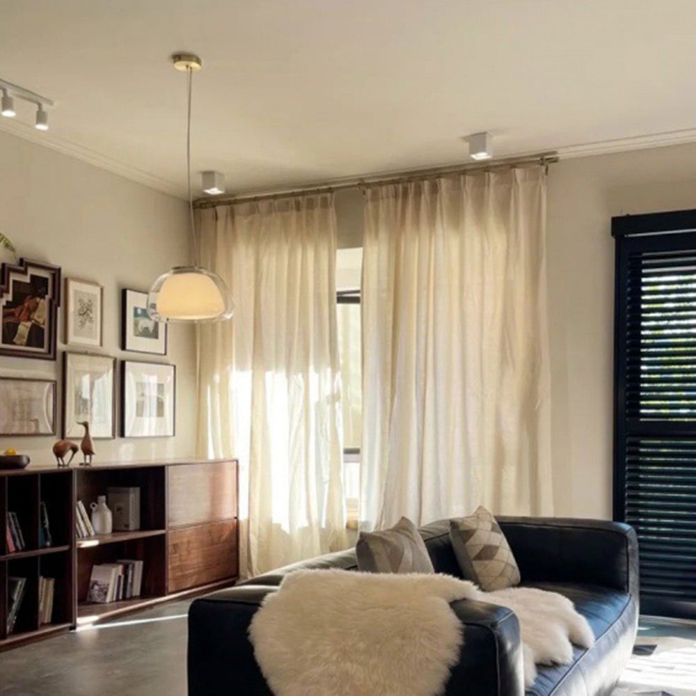 Byers Double Layer White Glass Pendant Light - Lumpaz