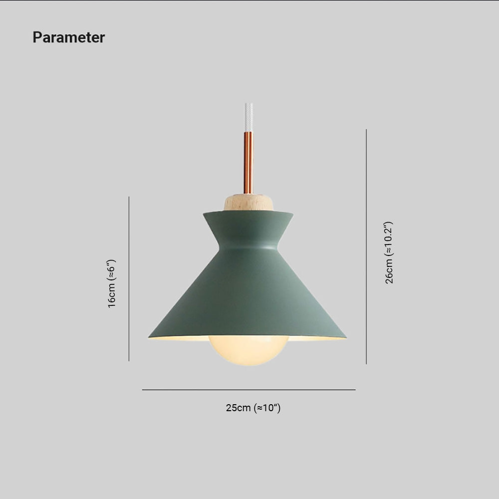 Morandi Geometric Colorful Pendant Light, Metal, Kitchen Island - Lumpaz