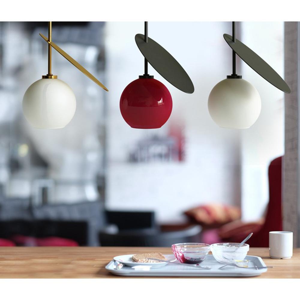 Valentina Cherry Pendant Light, Metal & Glass, 3 Color - Lumpaz