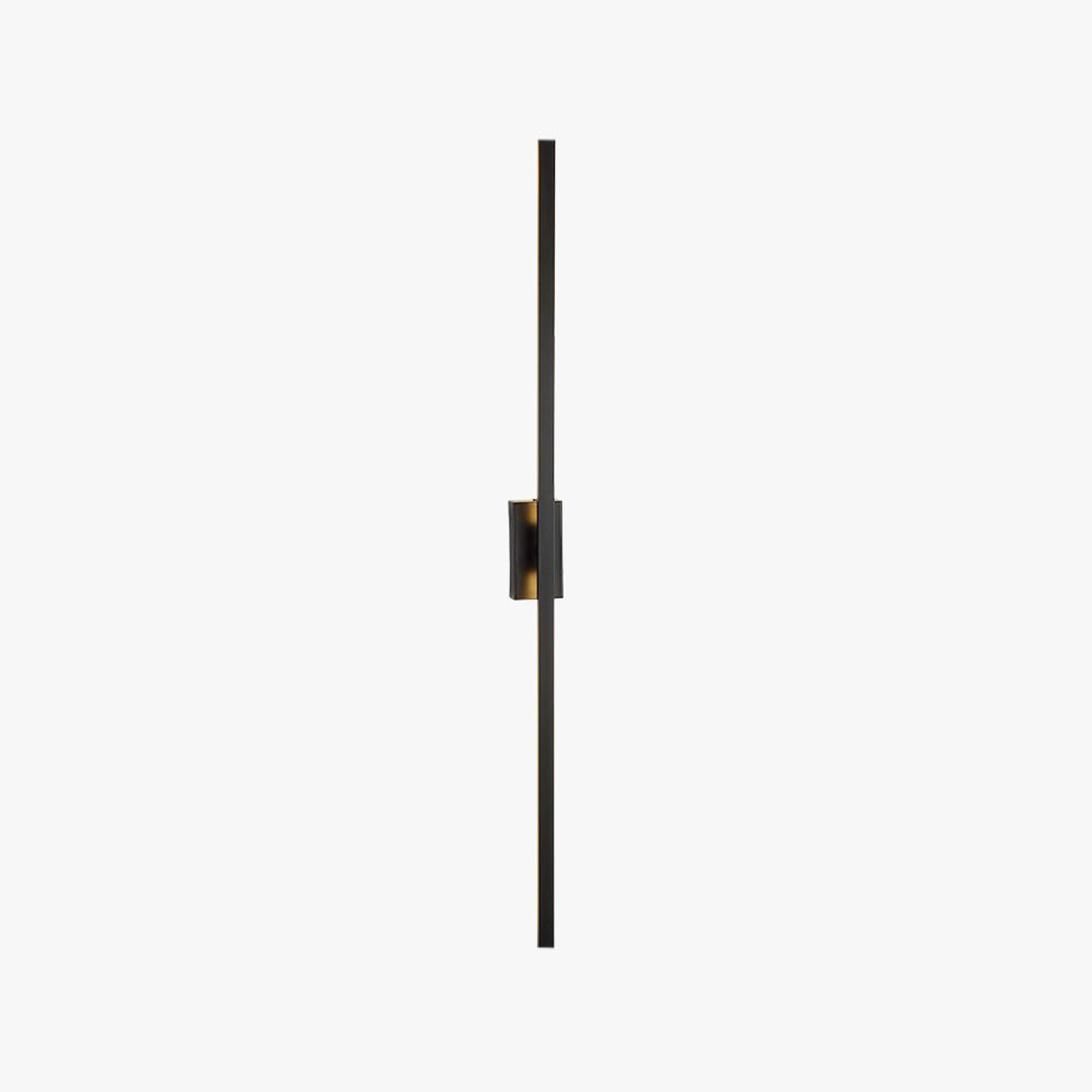 Leigh Minimalist Bar Black Metal Wall Lamp - Lumpaz
