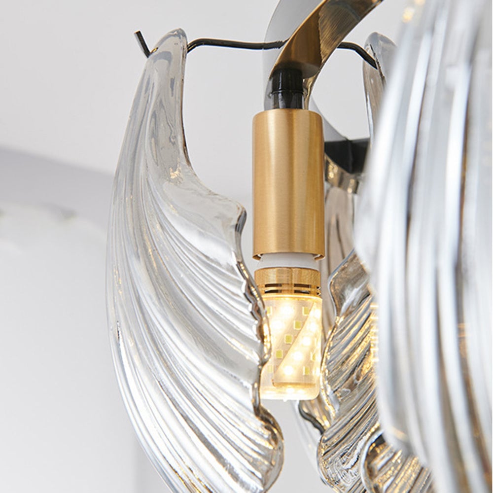 Kirsten Modern Annular Metal And Glass Pendant Light, Black/Gold - Lumpaz