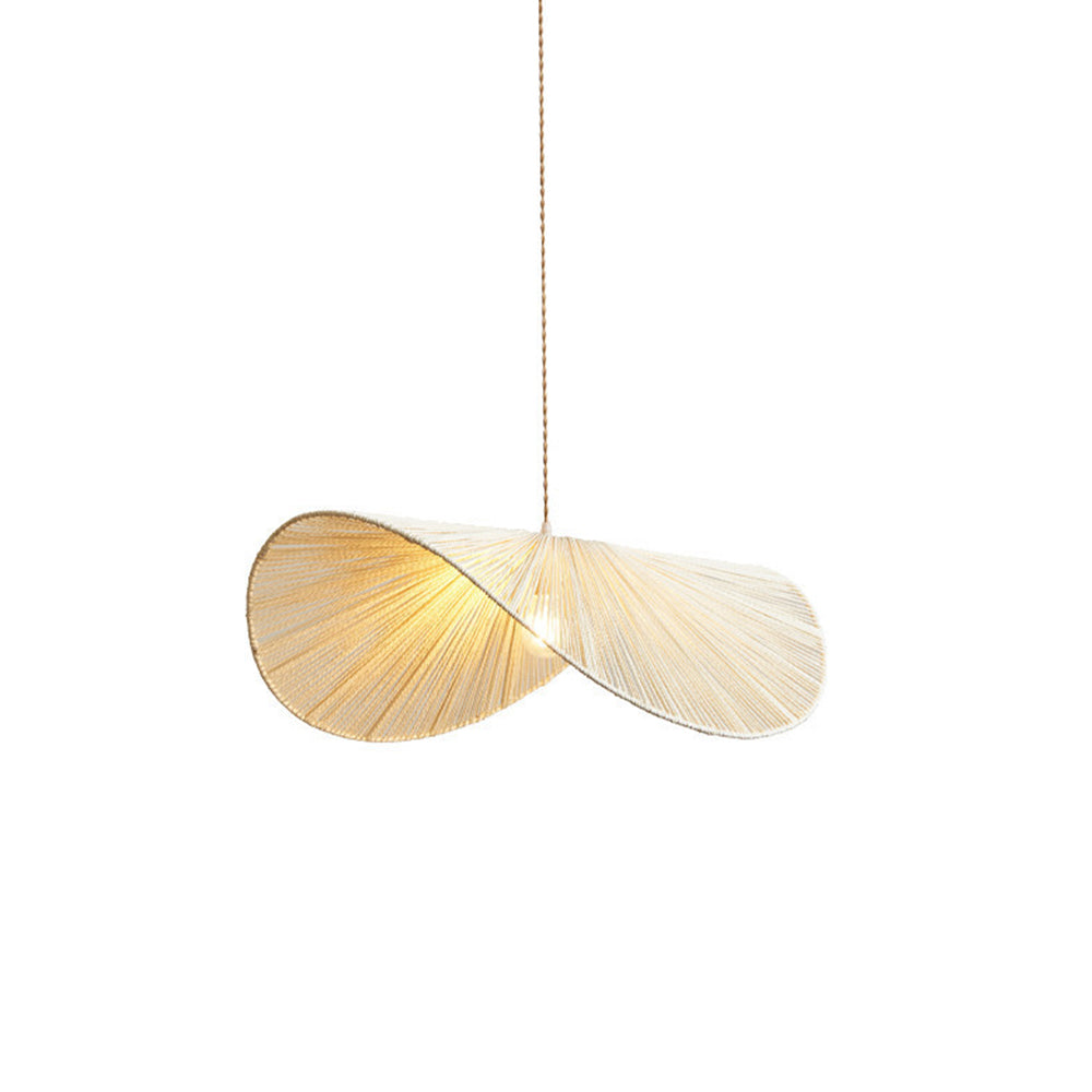 Muto Rustic Twine Pendant Light, Beige/Brown - Lumpaz