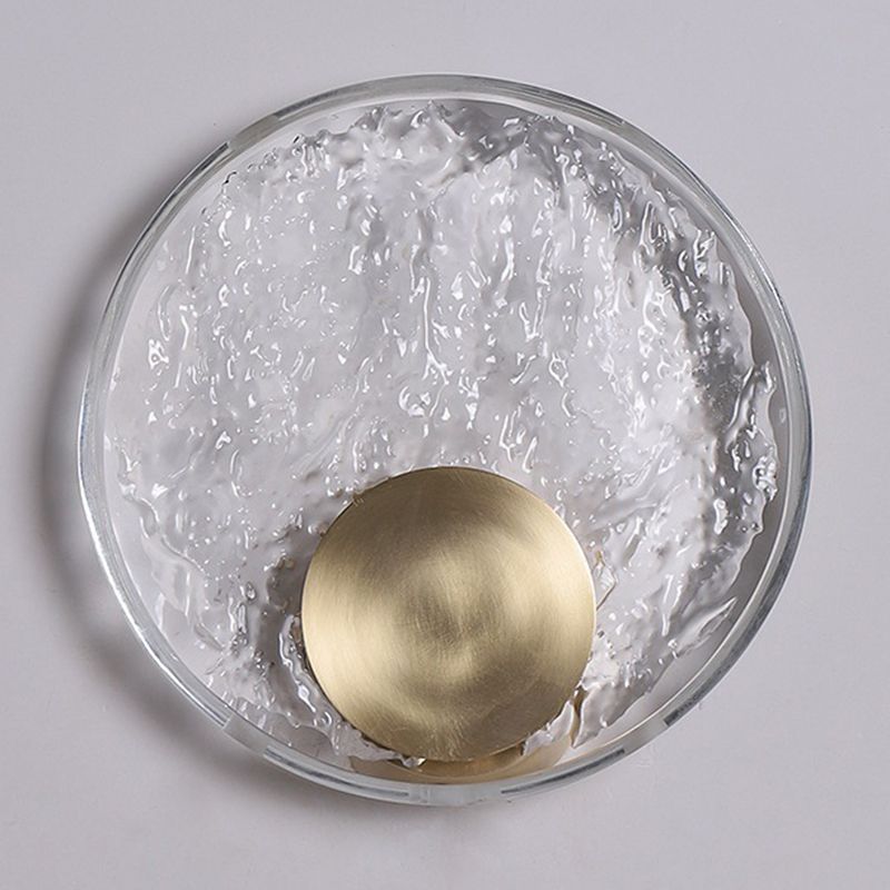Kristy Art Deco Globe Crystal&Metal Bedroom Wall Lamp, Gold - Lumpaz