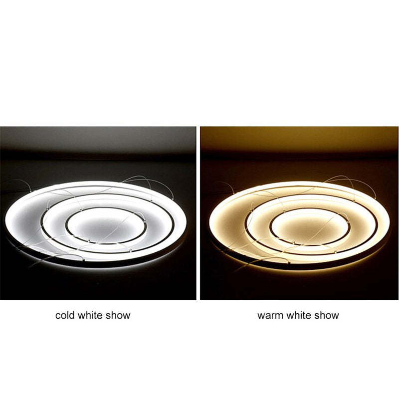Arisha Pendant Light, Inner Ring Illuminated,  White/Black/Gold - Lumpaz