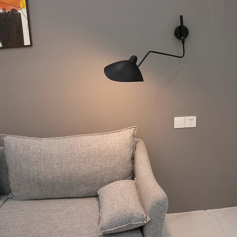 Schmitt Wall Lamp Industry, Metal, Black, Living Room - Lumpaz