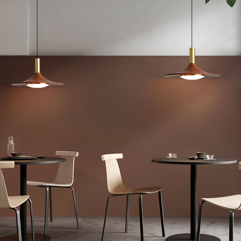 Carins Rustic Cap-shaped Wooden Pendant Light, Natural Wood - Lumpaz
