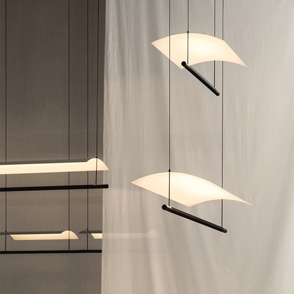 Edge Minimalist Linear Metal Pendant Light - Lumpaz