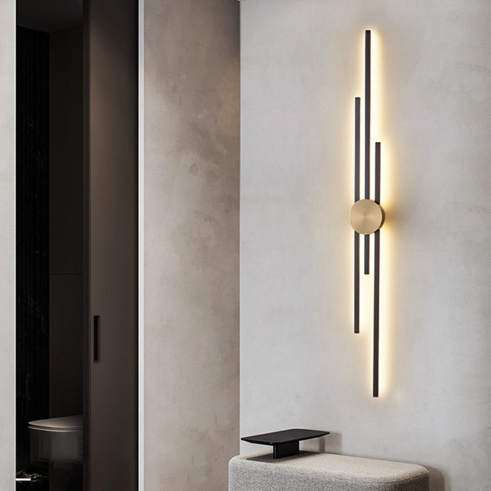 Alana Modern Linear 2 Color Metal Wall Lamp - Lumpaz
