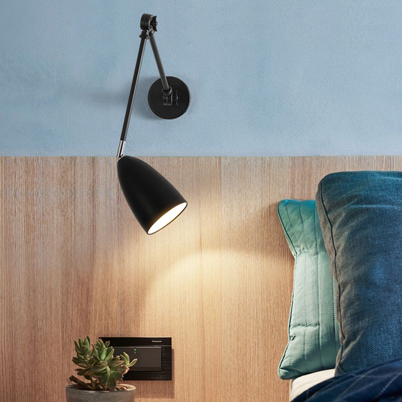 Brady Wall Lamp Minimalist/Modern, Adjustable Metal, 3 Color, Bedroom - Lumpaz