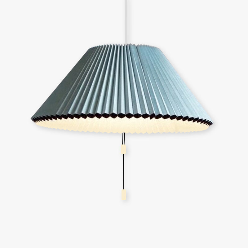 Morandi Modern Verstellbare Stofffalten Pendelleuchte, Braun/Weiß/Blau - Lumpaz