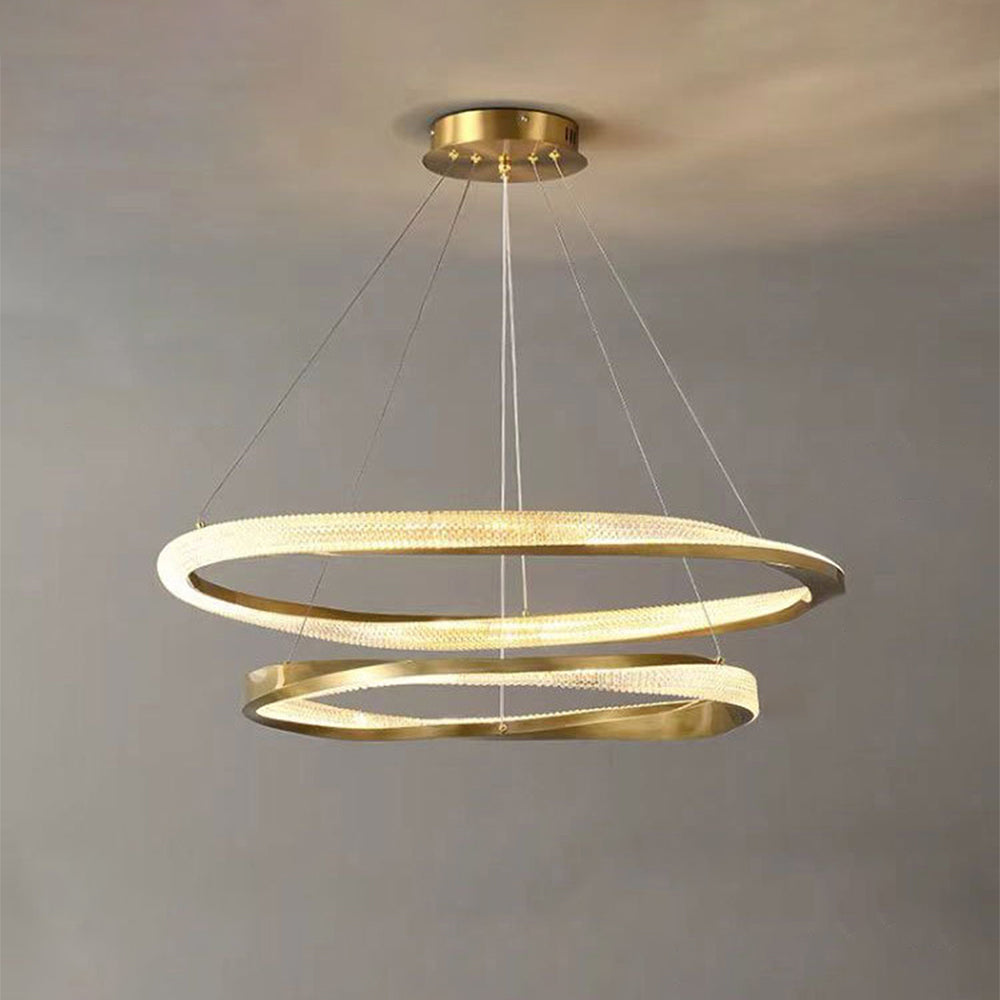 Kirsten Pendant Light, Aluminium & Arcylic, 1/2 Rings, 2 Color - Lumpaz
