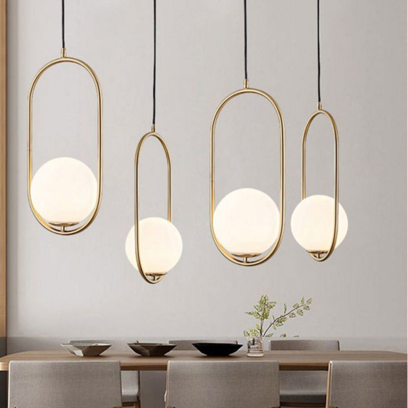 Valentina Globe Pendant Light, Gold/Black - Lumpaz