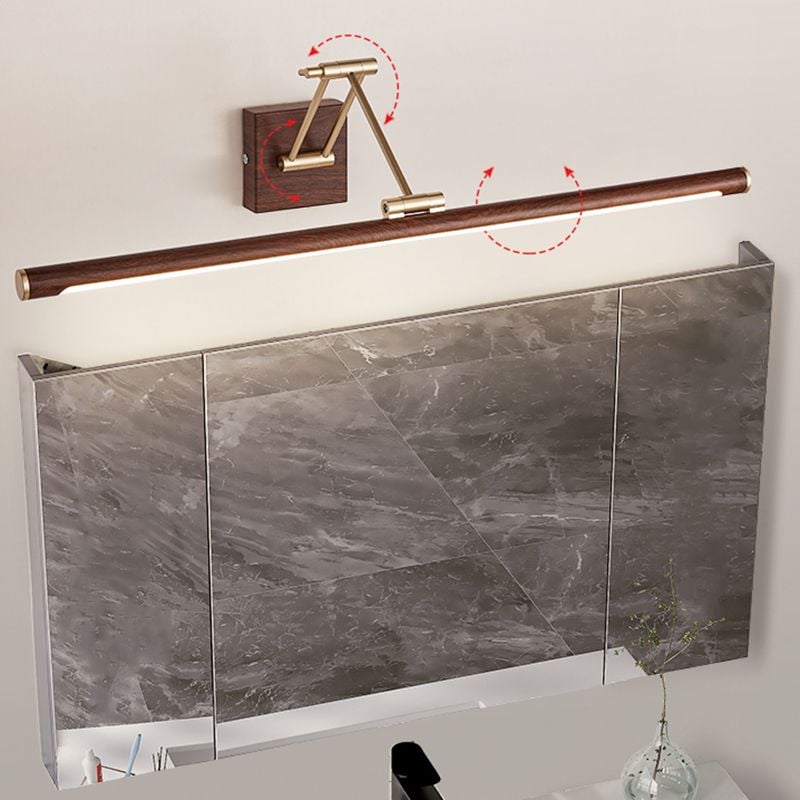 Ozawa Nordic Linear Adjustable Swing Arm Vanity Wall Lamp - Lumpaz