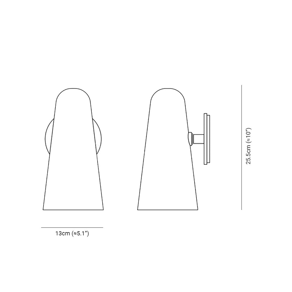 Blair Nordic Modern Wall Lamp, Glass/Metal, Living Room - Lumpaz