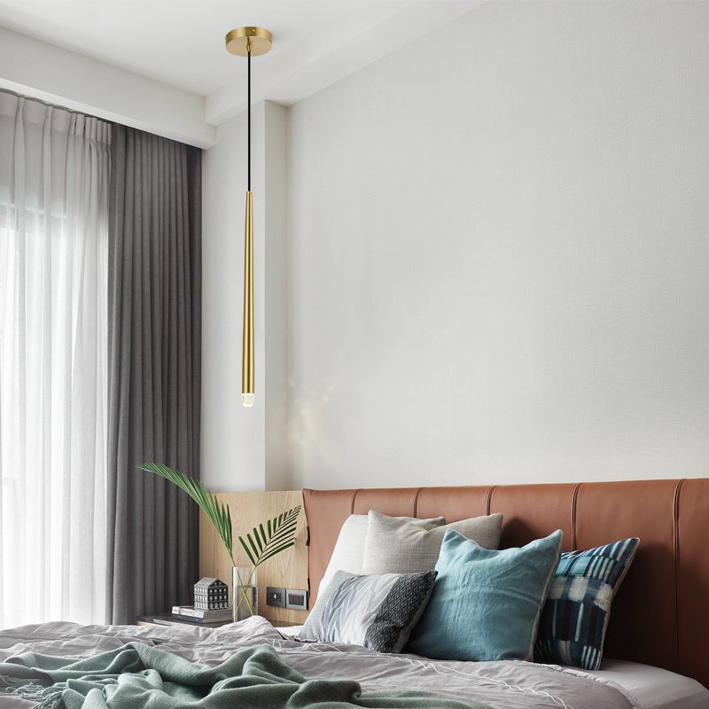 Carr Pendant Light Linear Modern, Metal, Gold, Living Rooms - Lumpaz