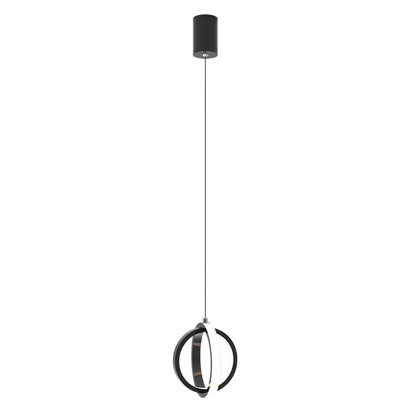 Lynch Pendant Light Spherical Modern, Metal, Black/Gold, Kitchen - Lumpaz