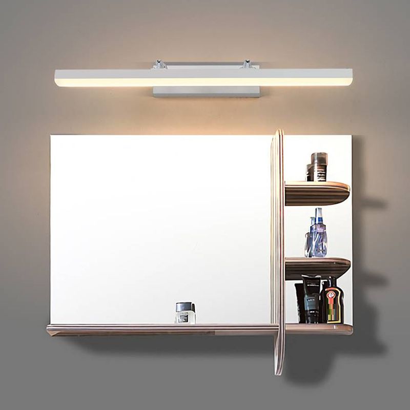 Edge Modern Linear Metal&Acrylic Wall Lamp, Black/White/Chrome - Lumpaz