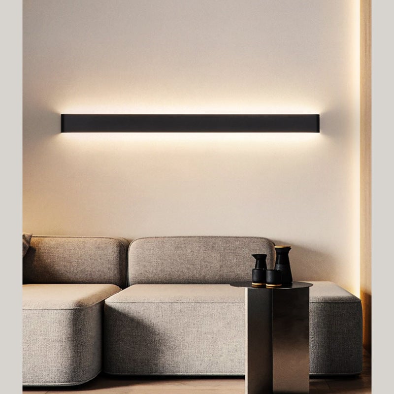 Edge Minimalist Wall Lamp, Black/White - Lumpaz