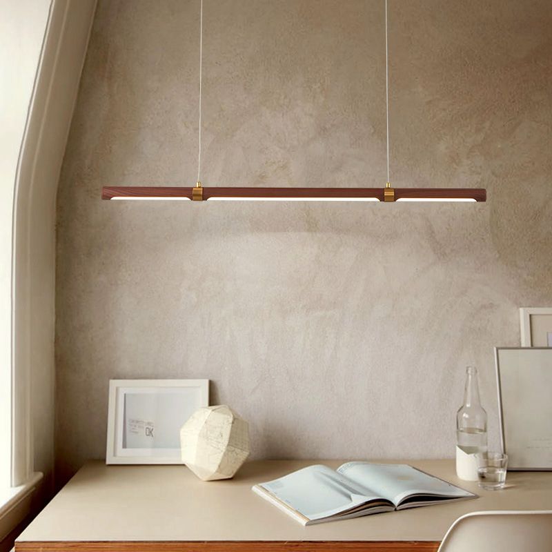 Ozawa Modern Minimalist Pendant Light, Metal Water Transfer Wood - Lumpaz