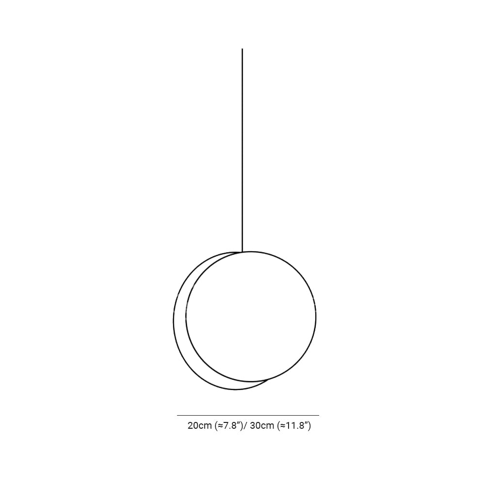 Morandi Round Pendant Light, Metal, 6 Color, 7.8″/11.8″ - Lumpaz