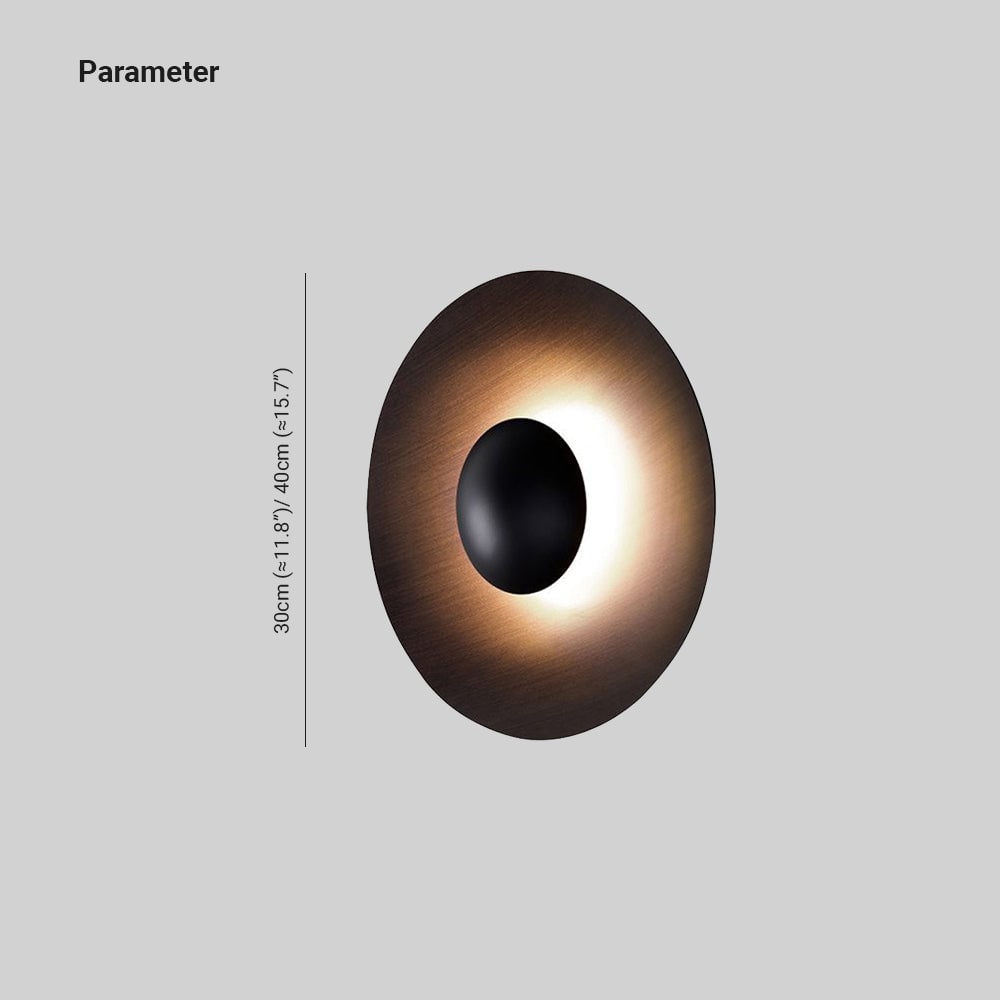 Orr Designer Round Metal Outdoor Wall Lamp, Black/White - Lumpaz