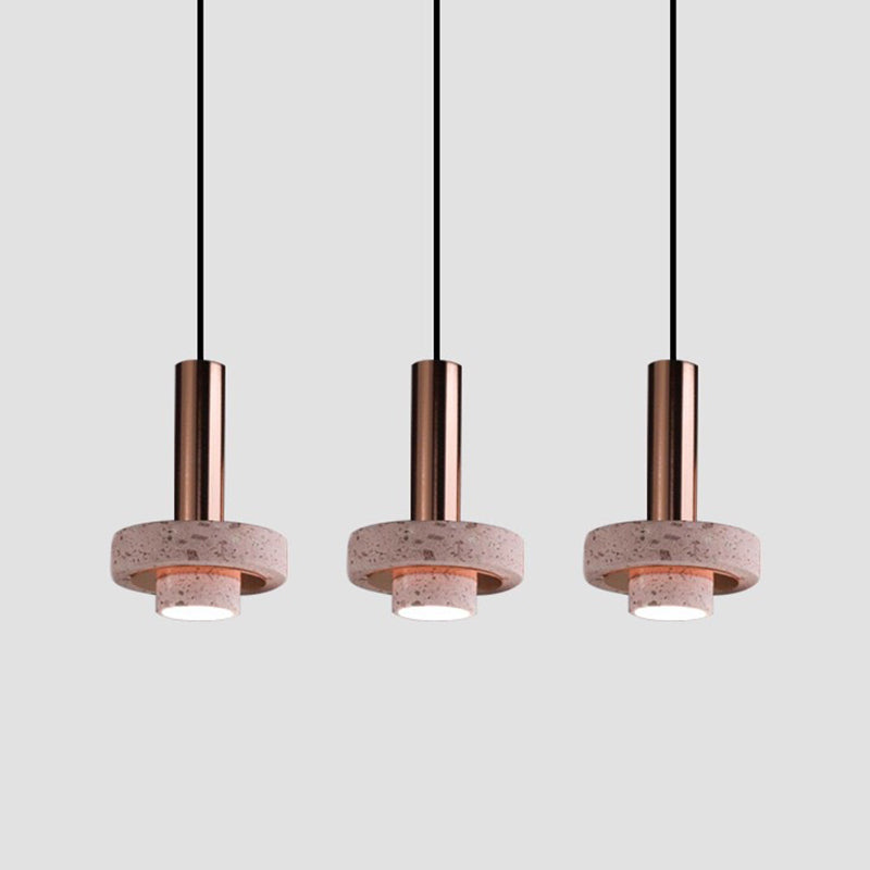 Zaid Modern LED Art Deco Colorful Pendant Light, Terrazzo - Lumpaz