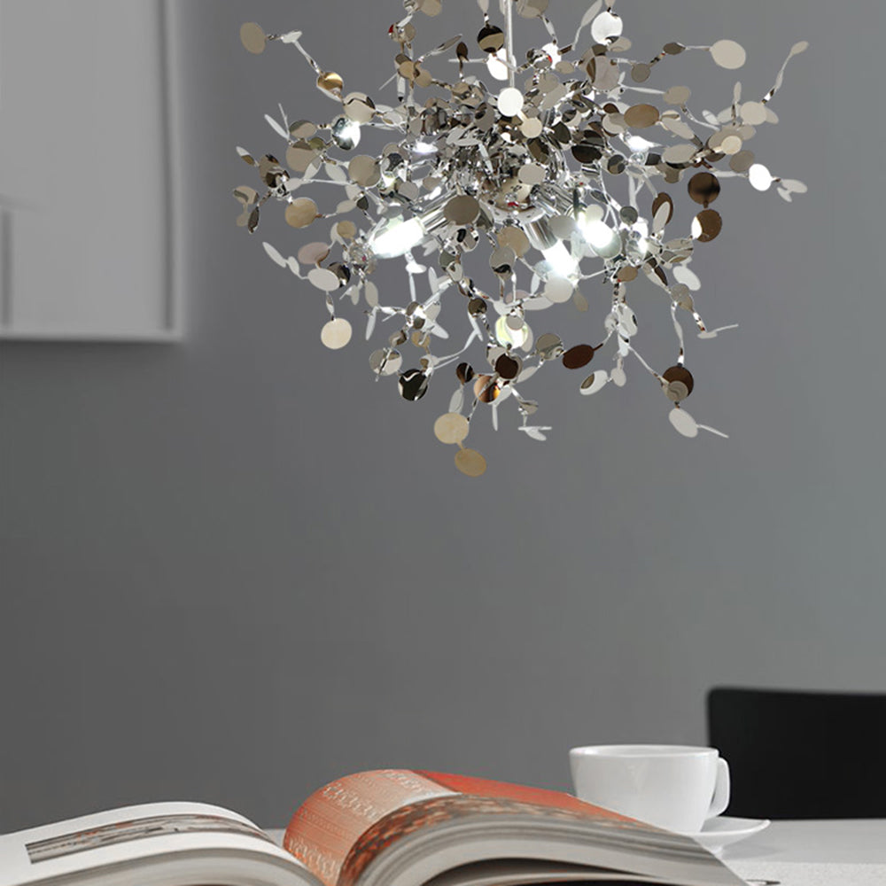 Olivia Artsy Classy Cluster Fireworks Pendant Light, Stainless steel - Lumpaz