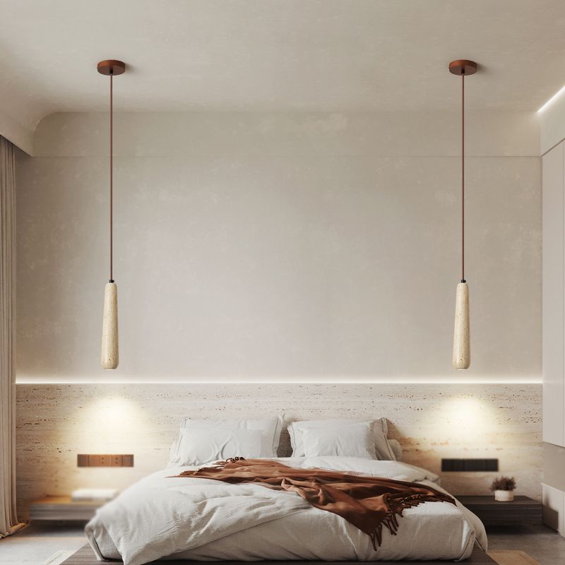 Ozawa Minimalist Wooden Pendant Light, Natural Wood Color - Lumpaz