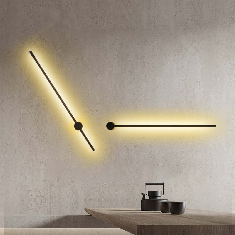 Edge Modern Minimalist LED Wall Reading Lamp, Black - Lumpaz