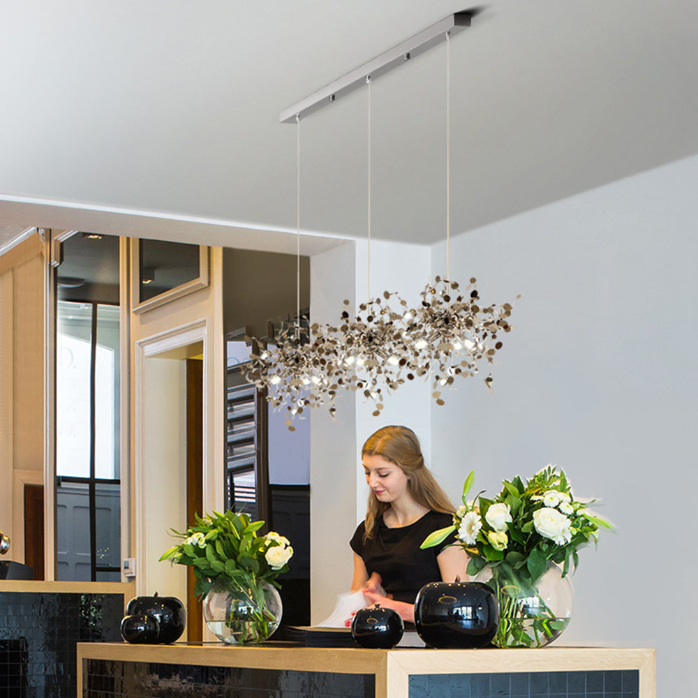 Olivia Artsy Classy Cluster Fireworks Pendant Light, Stainless steel - Lumpaz