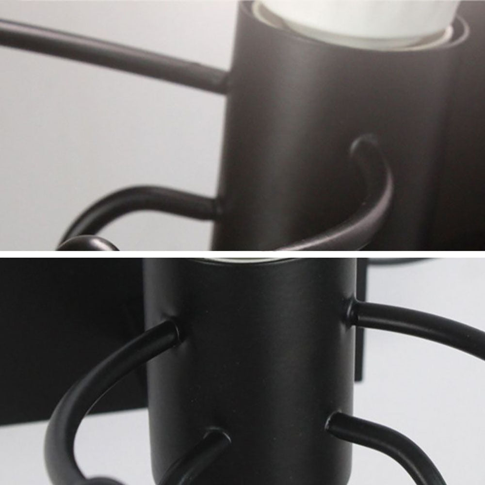 Luxo Modern Decorative Man Metal Wall Lamp, White/Black - Lumpaz
