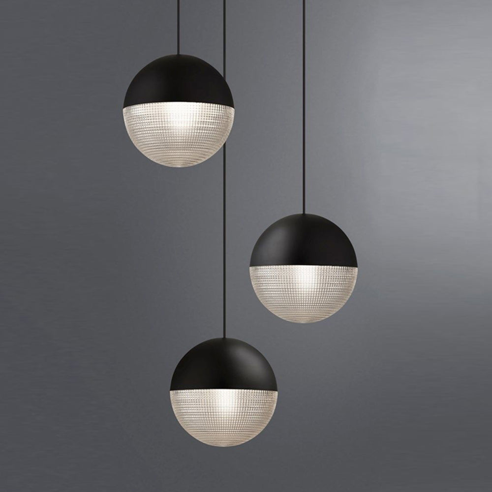 Hailie Vintage Pendant Light, Black & Gold, 7.8"/11.8" - Lumpaz
