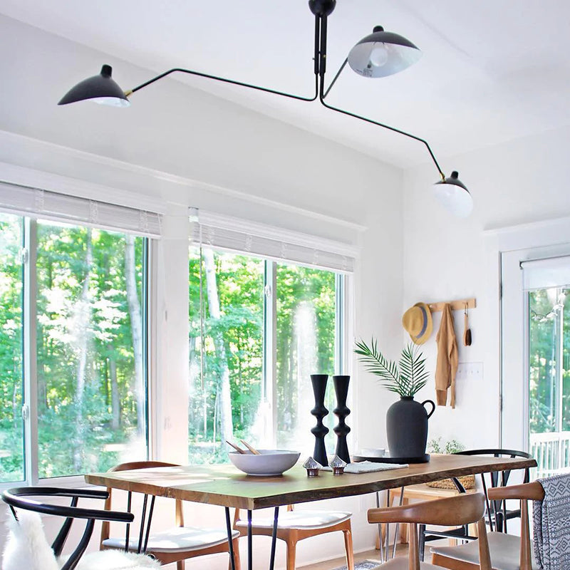 Schmitt Pendant Light Industry, Metal, Black, Study Room - Lumpaz