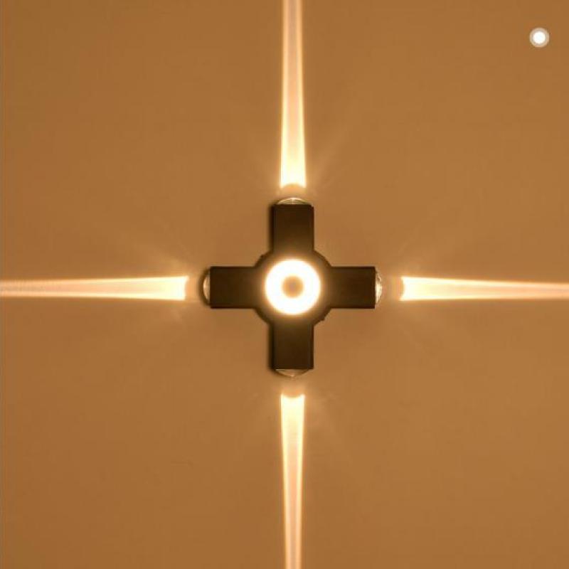 Orr Modern Waterproof Minimalist Cross Outdoor Wall Light Garden/Corridor - Lumpaz