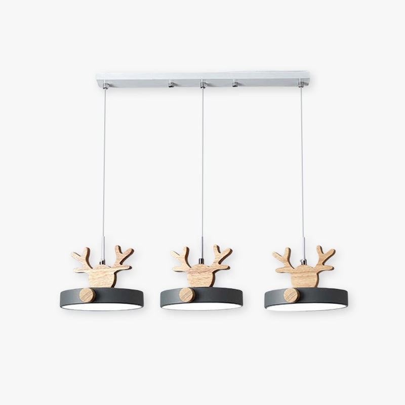 Morandi Deer Cluster Pendant Light 3 Color, 1/3 Heads - Lumpaz