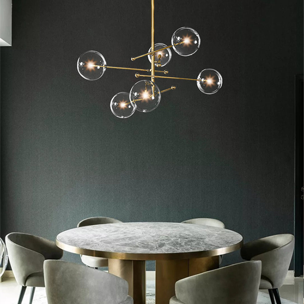 Valentina Modern Bubble  Pendant Light, Gold - Lumpaz