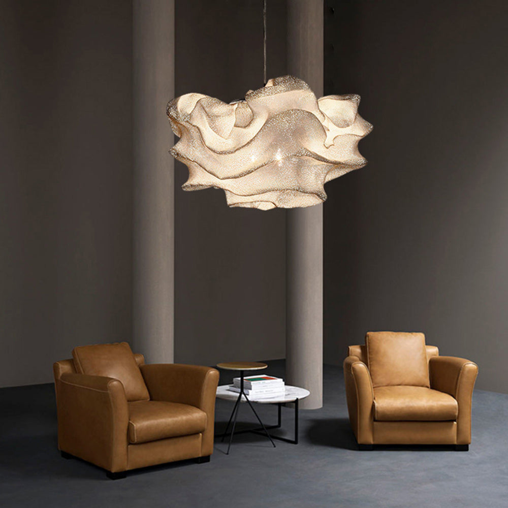 Renée Modern Art Deco White Pendant Lights, Metal Shade - Lumpaz